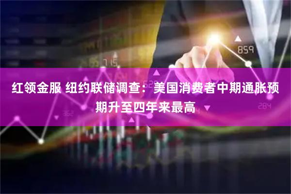 红领金服 纽约联储调查：美国消费者中期通胀预期升至四年来最高